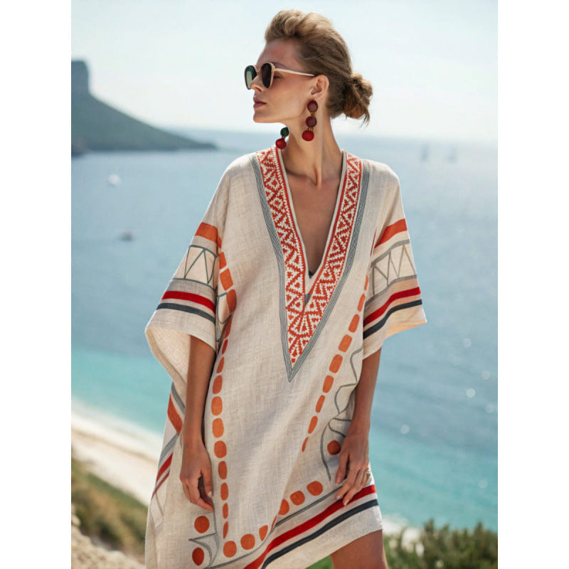 Portia Linen Caftan - Image 1