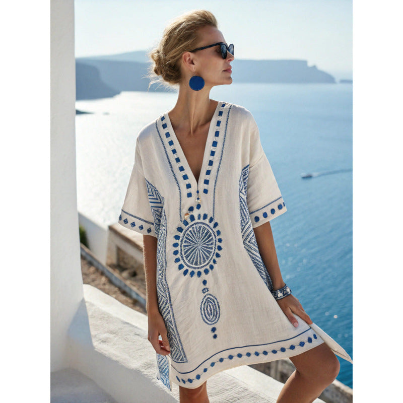 Portia Linen Caftan - Image 7