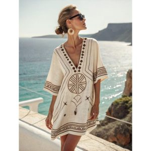 Portia Linen Caftan - Image 9