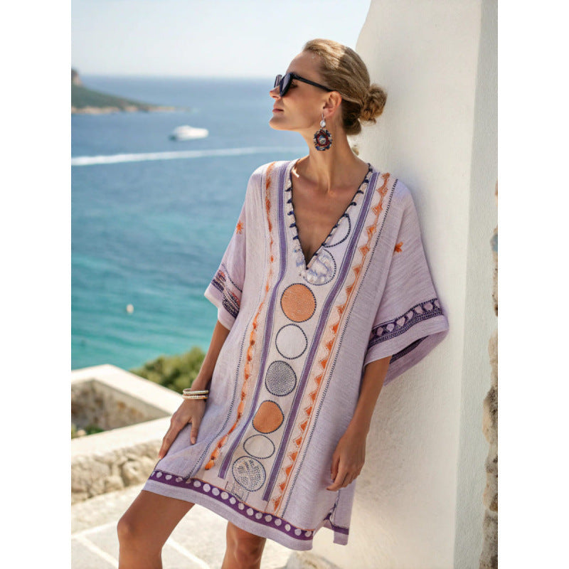 Portia Linen Caftan - Image 10