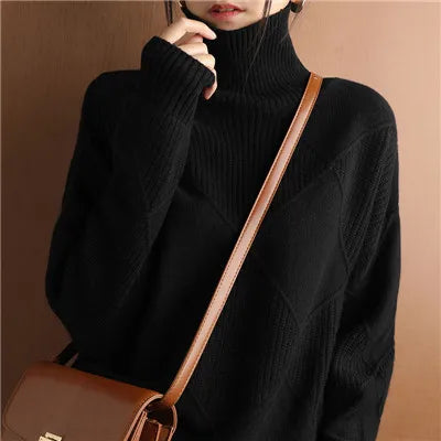 Isla Ribbed Turtleneck
