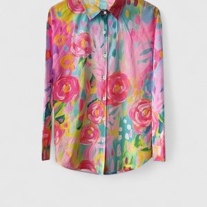 Women's Colourful Print Blouse ?C Relaxed Fit - Image 3