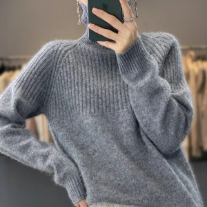 Aria Ribbed Turtleneck - Image 6