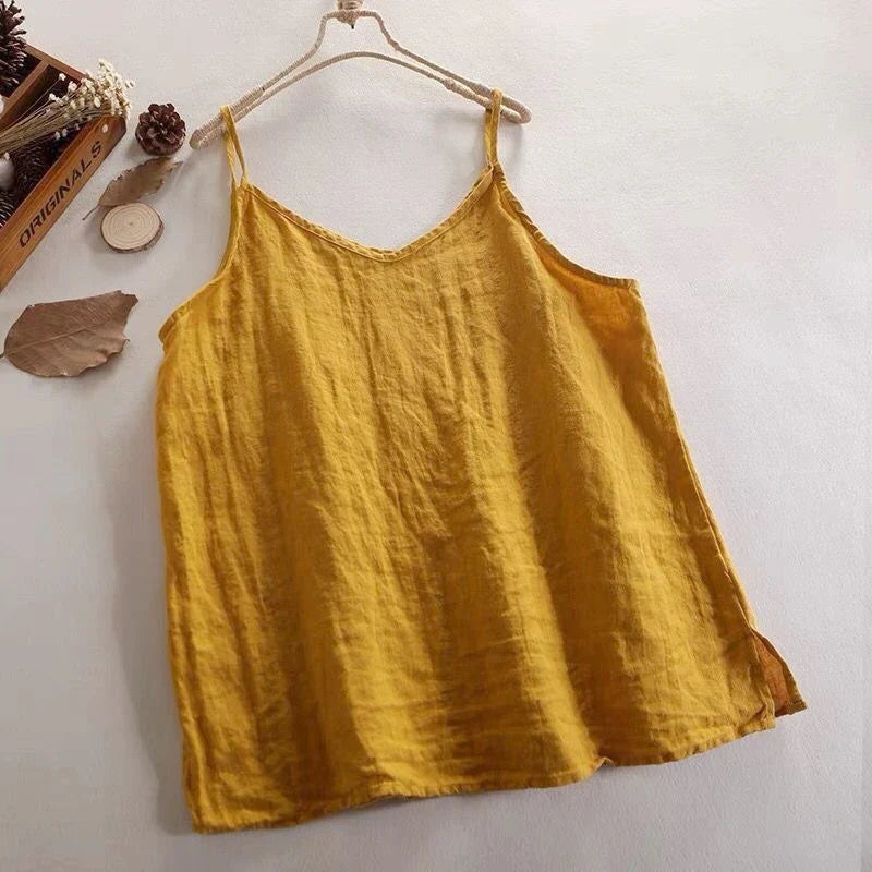Diana | Linen Cotton Camisole Top - Image 10