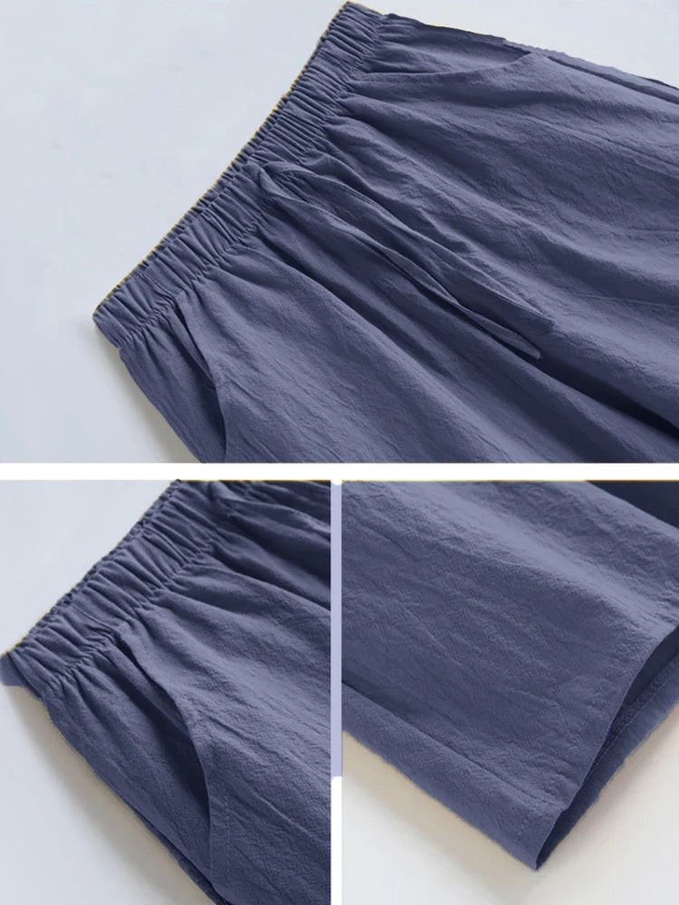 Allison | Relaxed Cotton Blend Summer Shorts - Image 8