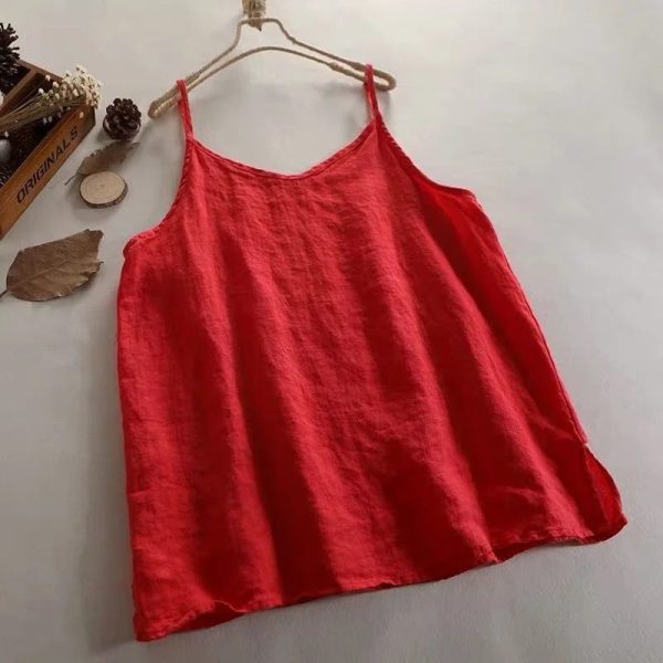 Diana | Linen Cotton Camisole Top