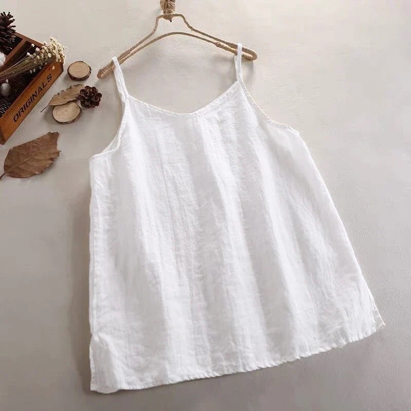 Diana | Linen Cotton Camisole Top - Image 12