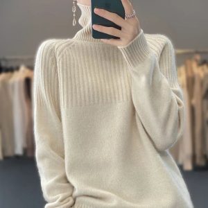 Aria Ribbed Turtleneck - Image 2