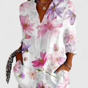 Women's Colourful Print Blouse ?C Relaxed Fit - Image 6