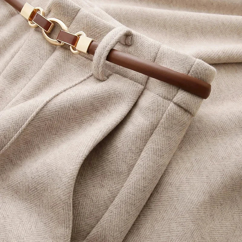 Aveline Wool Straight-Leg Trousers - Image 1