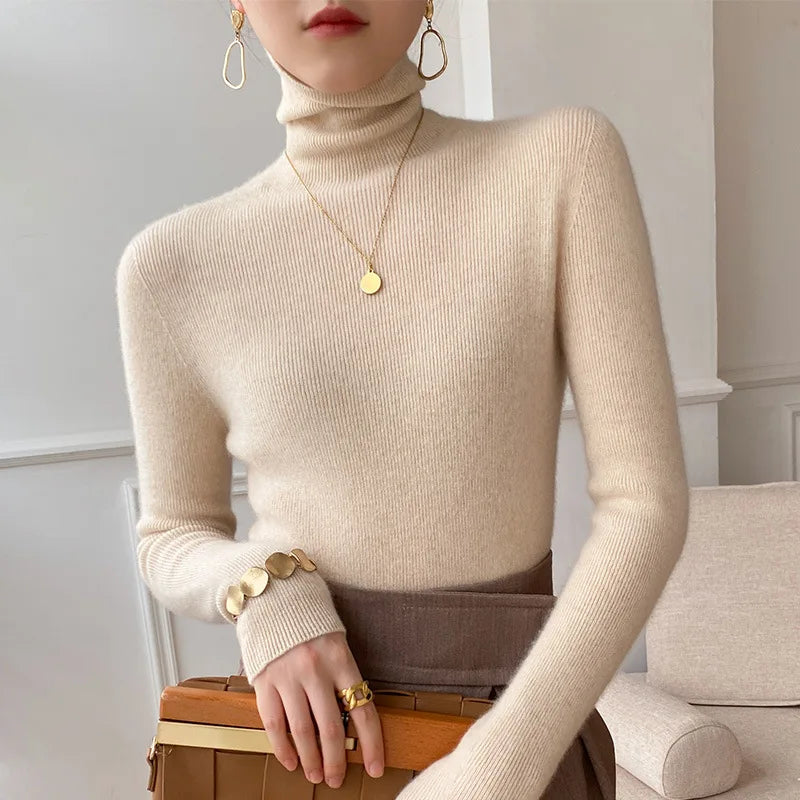 Camille Cashmere Turtleneck - Image 1