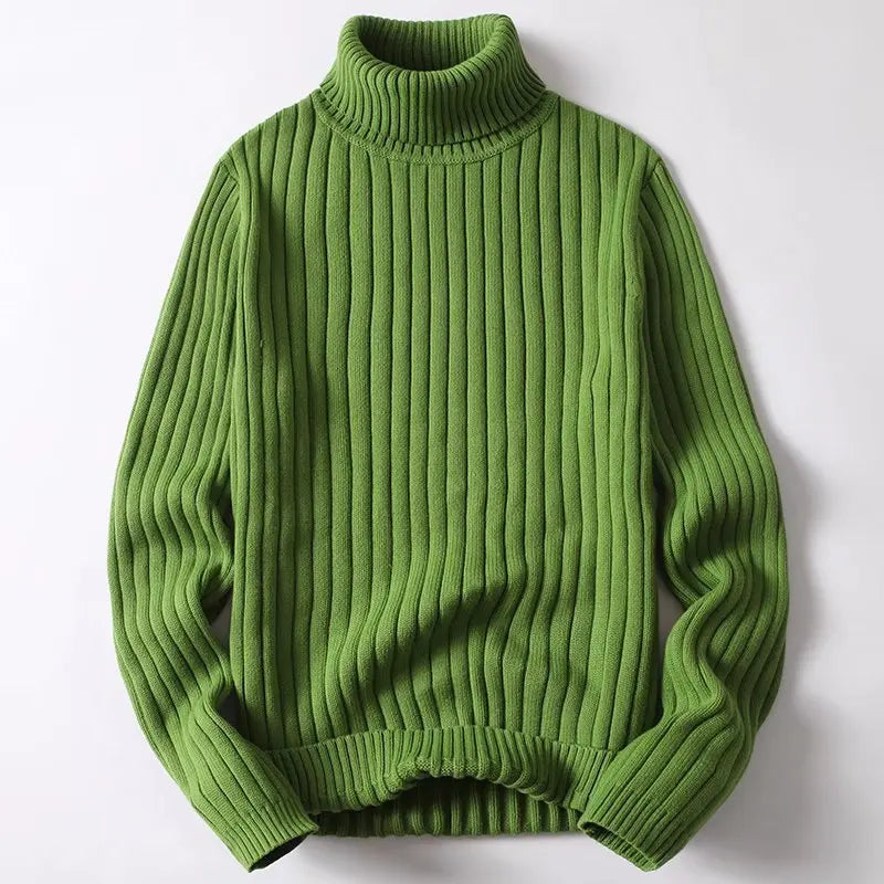 Asher Ribbed Turtleneck - Image 4