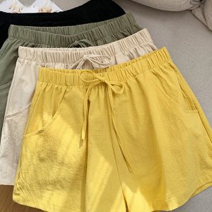 Allison | Relaxed Cotton Blend Summer Shorts - Image 9