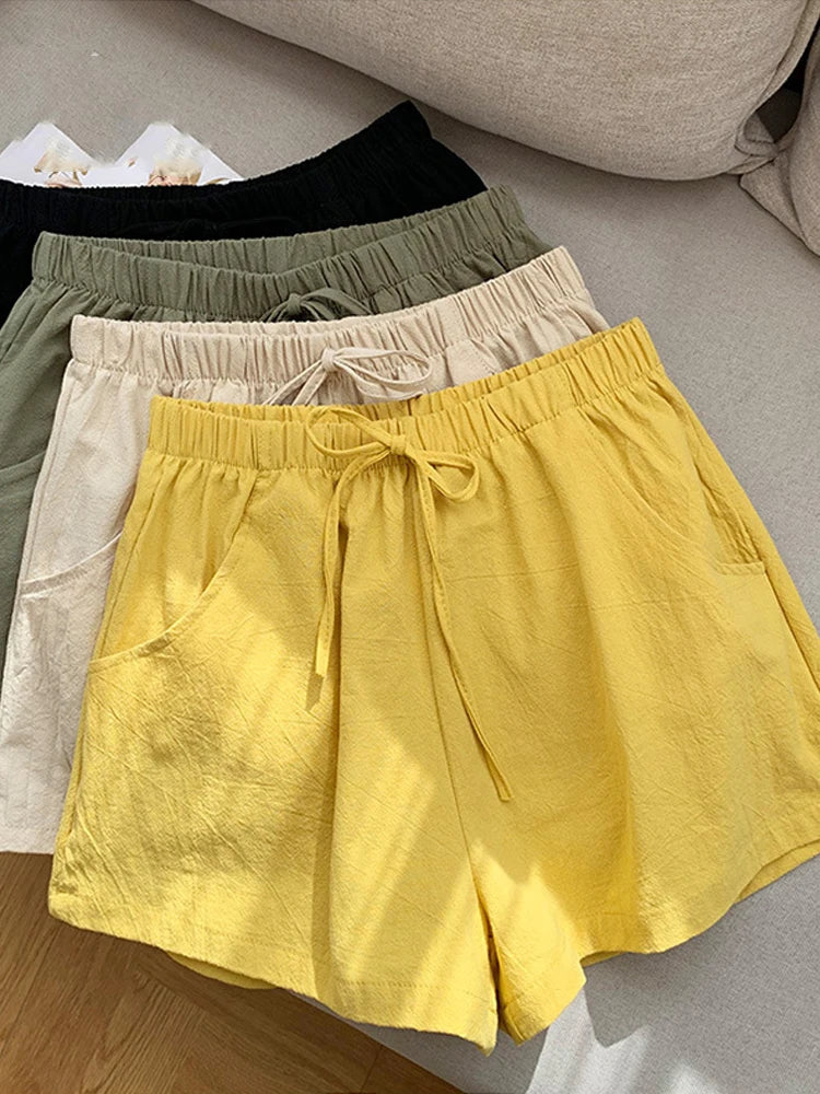 Allison | Relaxed Cotton Blend Summer Shorts - Image 9