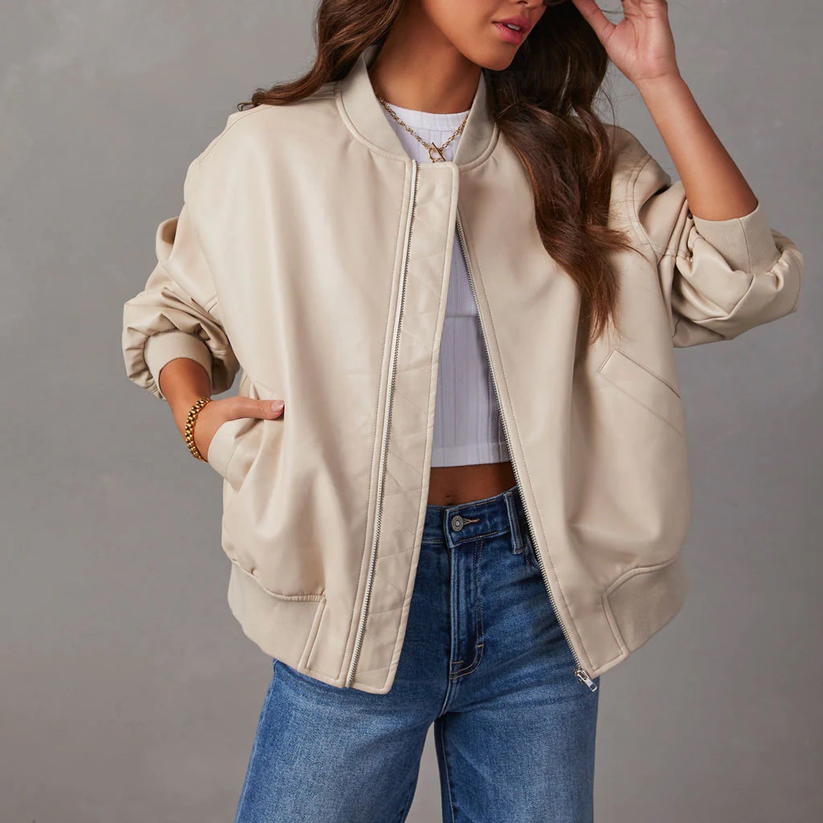 Liv Leather Jacket - Image 2