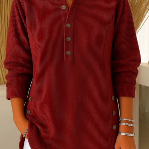 Willow | Comfortable Ribbed Women's Top - Image 2