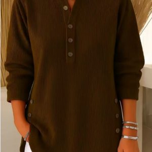 Willow | Comfortable Ribbed Women's Top - Image 6