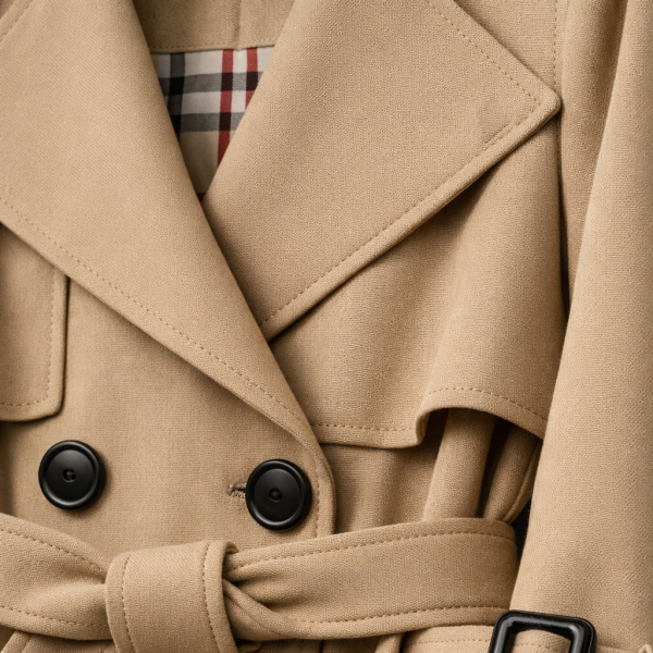 Women's Belted Trench Coat ?C Tailored Long Fit