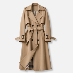 Women's Belted Trench Coat ?C Tailored Long Fit - Image 2