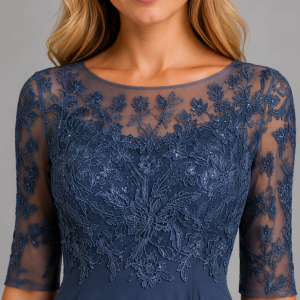 Genevieve Lace Midi Dress - Image 3