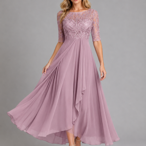 Genevieve Lace Midi Dress - Image 4