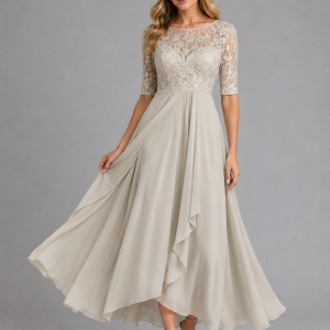 Genevieve Lace Midi Dress - Image 5