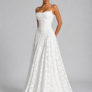 Women's Floral Maxi Dress ?C Sculpted Silhouette - Image 4