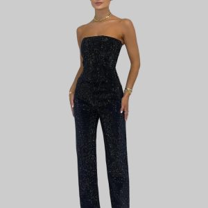 Starlight Strapless Sequin Jumpsuit