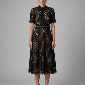 Thalia Lace Midi Dress