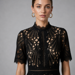 Thalia Lace Midi Dress - Image 2