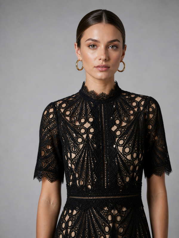 Thalia Lace Midi Dress