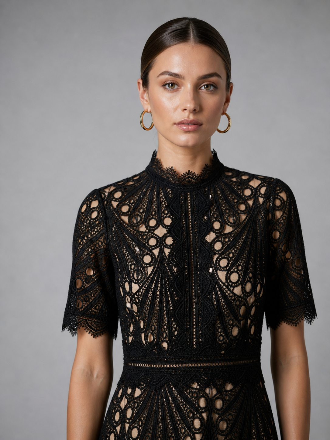 Thalia Lace Midi Dress - Image 2