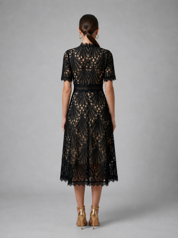 Thalia Lace Midi Dress