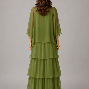 Paloma Tiered Chiffon Maxi Dress - Image 2