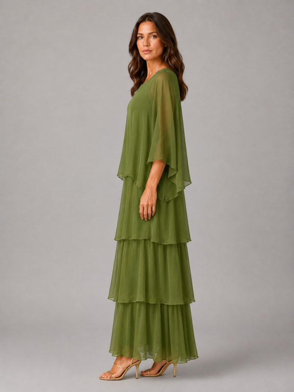 Paloma Tiered Chiffon Maxi Dress
