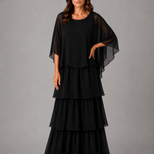 Paloma Tiered Chiffon Maxi Dress - Image 4