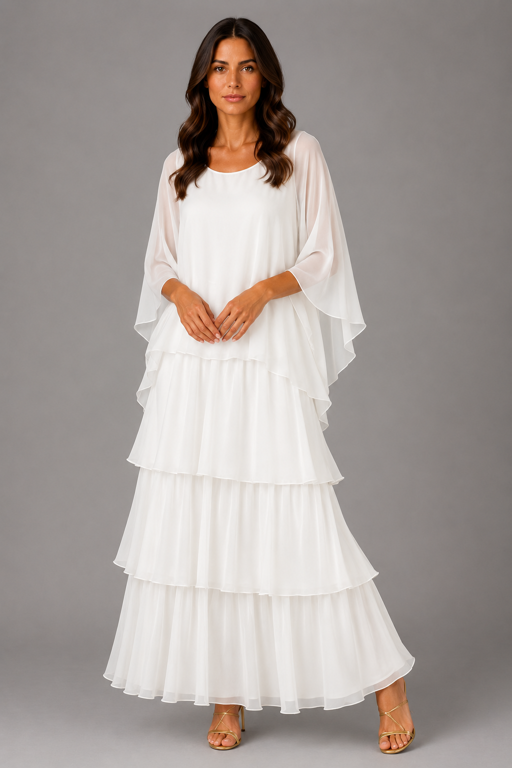 Paloma Tiered Chiffon Maxi Dress - Image 5