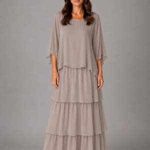 Paloma Tiered Chiffon Maxi Dress - Image 6