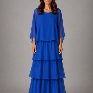 Paloma Tiered Chiffon Maxi Dress - Image 8