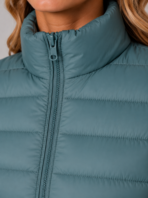 Women's Lightweight Puffer Summer Jacket ?C Slim Fit Zip-Up Coat