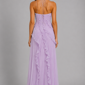 Cordelia Pleated Halter Dress - Image 2