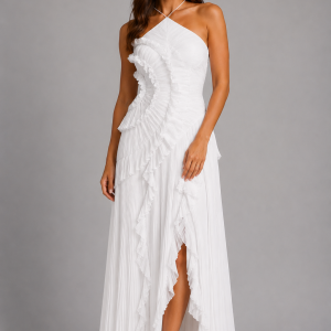 Cordelia Pleated Halter Dress - Image 4