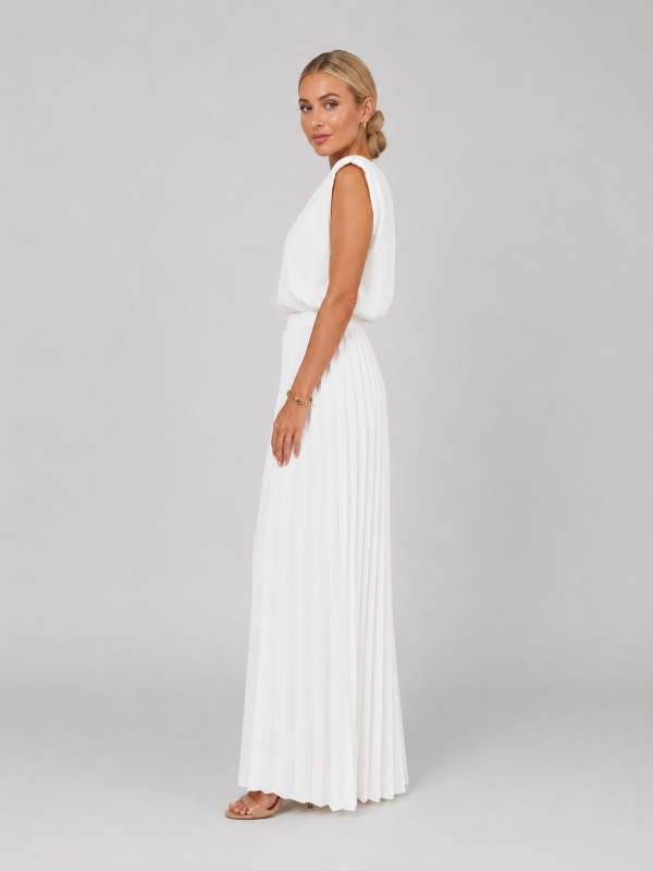 Women's Pleated Wide Leg Trouser Set ?C Elegant Relaxed Style