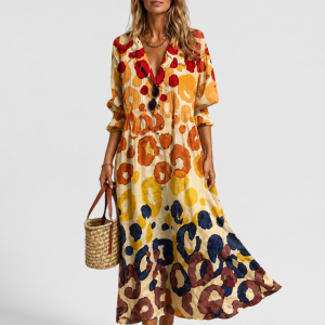 Noelle Printed Maxi Dress