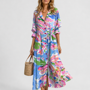 Noelle Printed Maxi Dress - Image 5