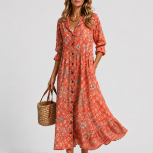 Noelle Printed Maxi Dress - Image 6