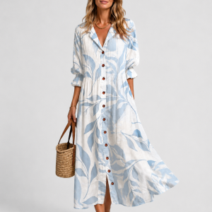 Noelle Printed Maxi Dress - Image 7