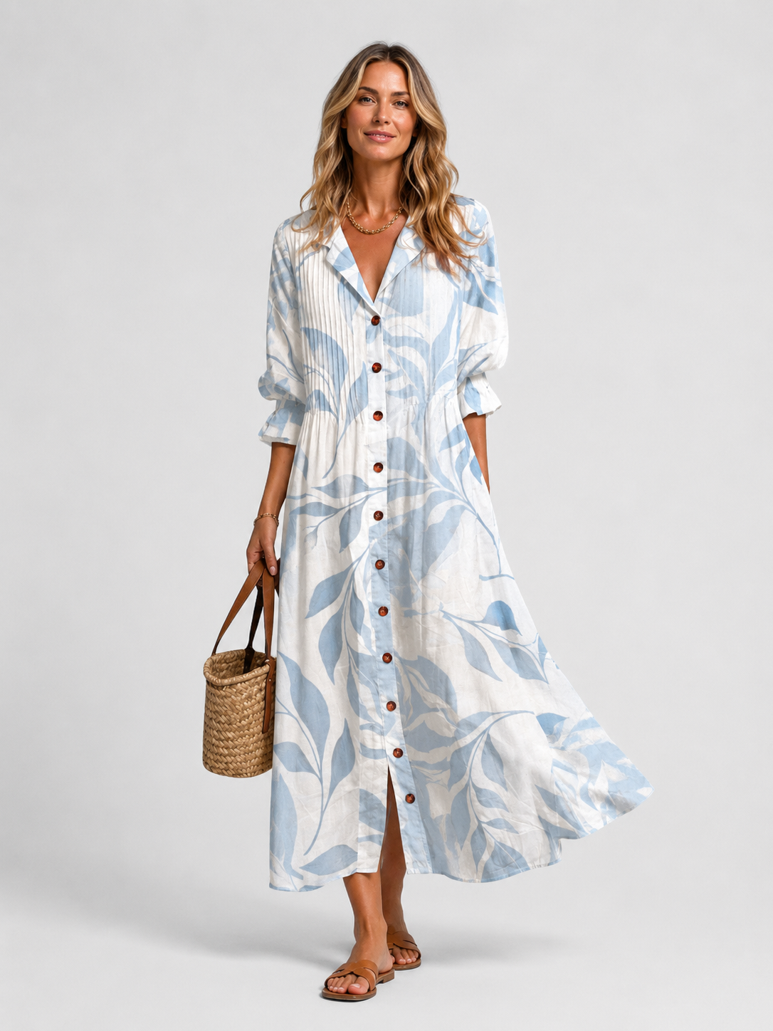 Noelle Printed Maxi Dress - Image 7