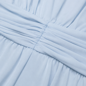 Women's Ruched Chiffon Maxi Dress ?C Flowing Silhouette - Image 4