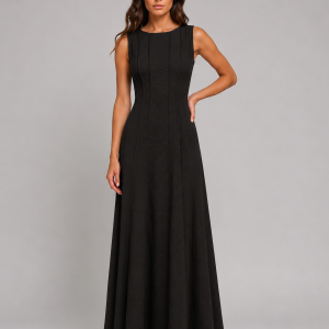 Women's Ruched Sleeveless A-Line Maxi Dress ?C Relaxed Summer Style - Image 7